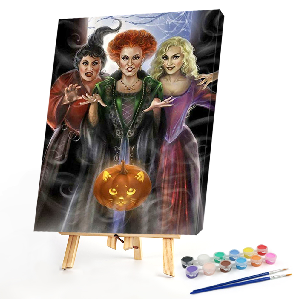 

40*50CM - Paint By Numbers - Halloween Witch, 501 Original