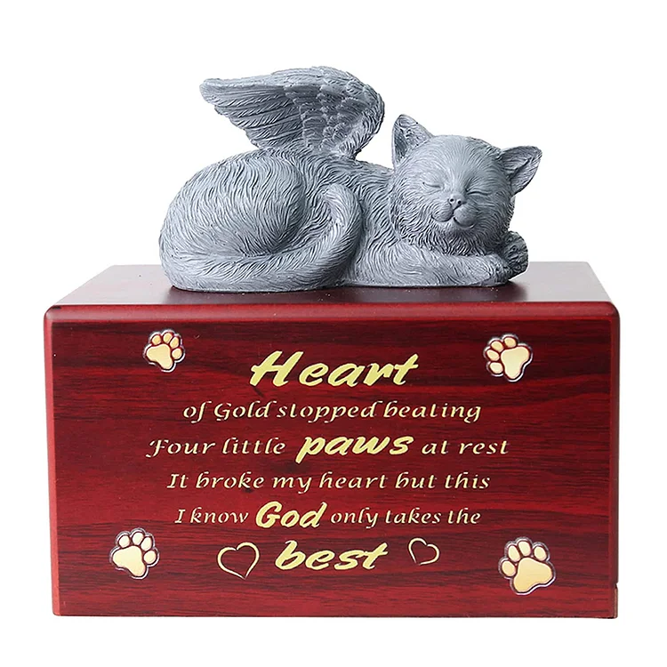 Angel Cat Cremation Urn | AvasHome