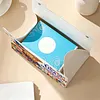 DIY Diamond Art Tissue Box Holder USA 250 PU Leather Diamond Art Desktop Organizer Resin Rhinestone Storage Organizers Gem Art Home Office Decor Craft Gift