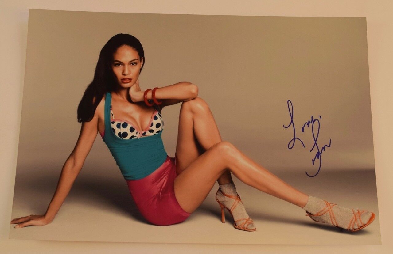 Joan Smalls Signed Autographed 12x18 Photo Poster painting Sexy Victoria's Secret Model COA VD