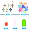 【Clearance Sale】Cross-(Double-Sieded) 6Pcs DIY Specail-Shaped Diamond Painting Keychain