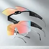 Cycling Glasses Polarized Color Changing Flip Cover Myopia Set Goggles