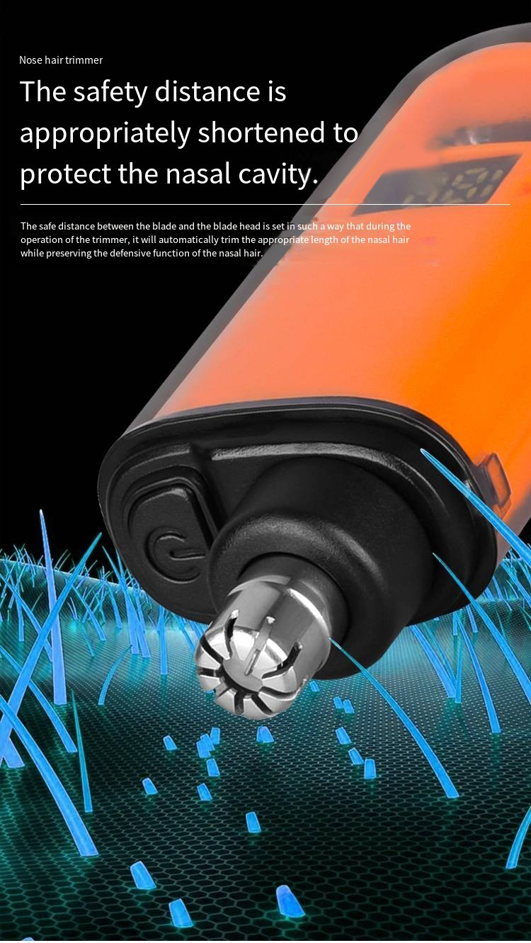 Likron Watches Likron Rechargeable Nose and Ear Hair Trimmer for Men - Portable Mini Electric Trimmer with Digital Display...