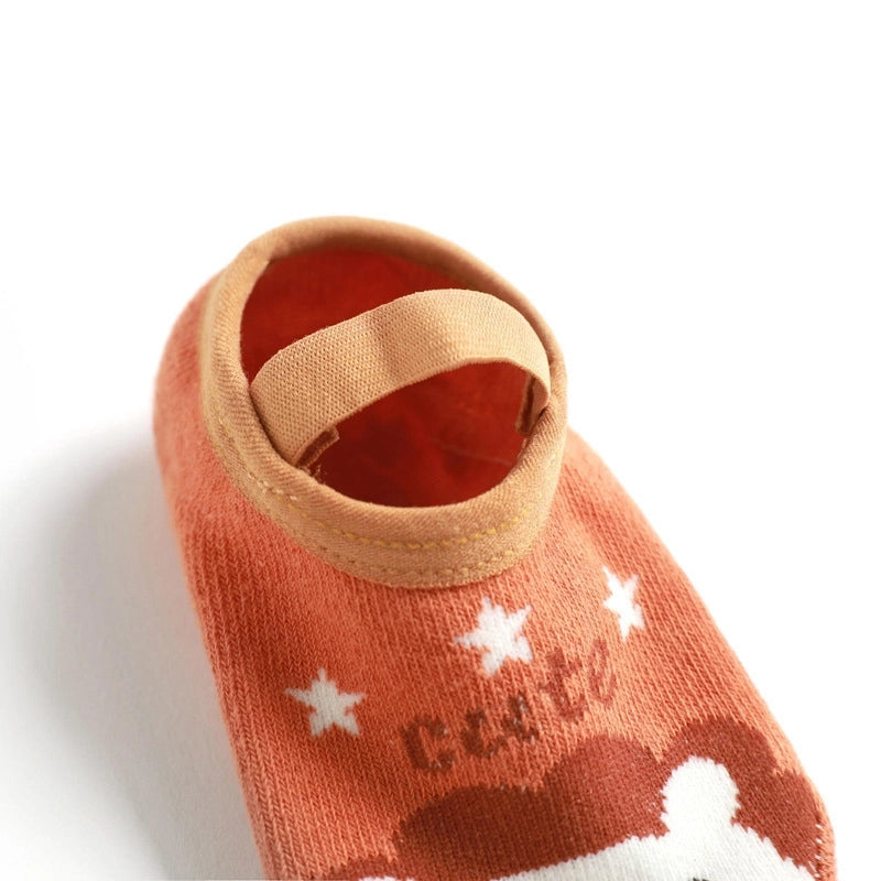 Kid’s Cute Letter Star Cotton Jacquard Crew Socks 2 Pieces