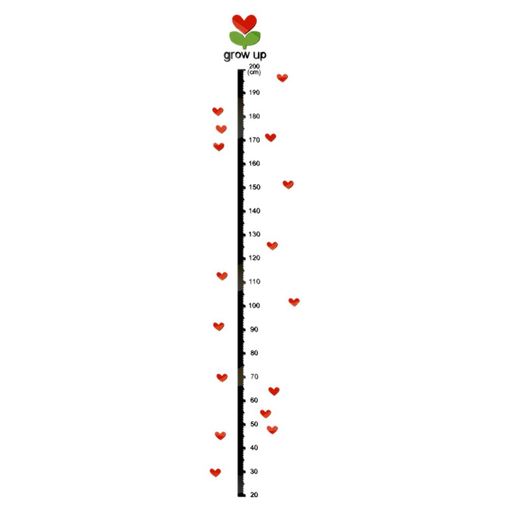 

1.8m Tree Bud 3D Acrylic Height Measure Growth Chart Wall Sticker Ruler, 501 Original