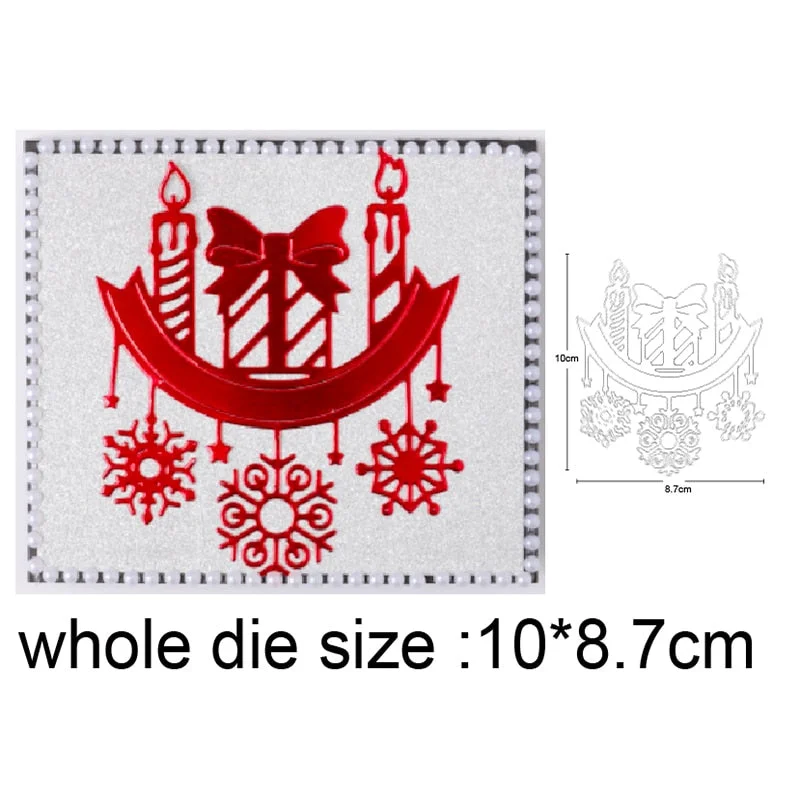 Christmas House Tree Metal Cutting Dies Stencils dies for DIY Scrapbooking Dies Decorative Embossing Die Cuts Paper Cards Making