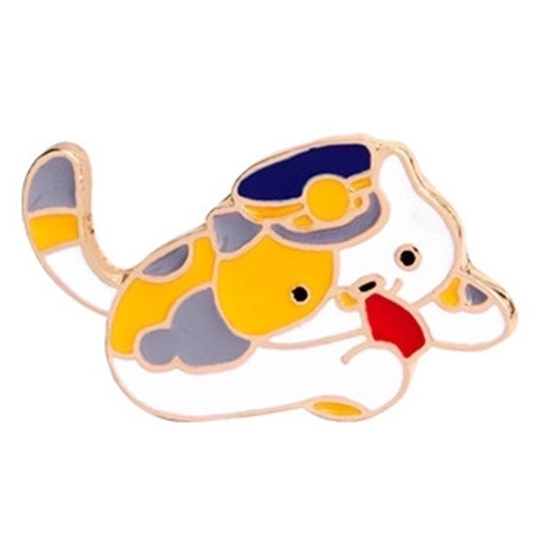 Cartoon Style Cute Cowboy Style Animal Alloy Stoving Varnish Plating Kid’s Unisex Brooches Collar Pin