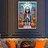 (40*60cm)Skull Pumpkin Tarot - Full Round Drill Diamond Painting