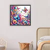 Diamond Painting-DIY Full Round Drill Flower Butterfly
