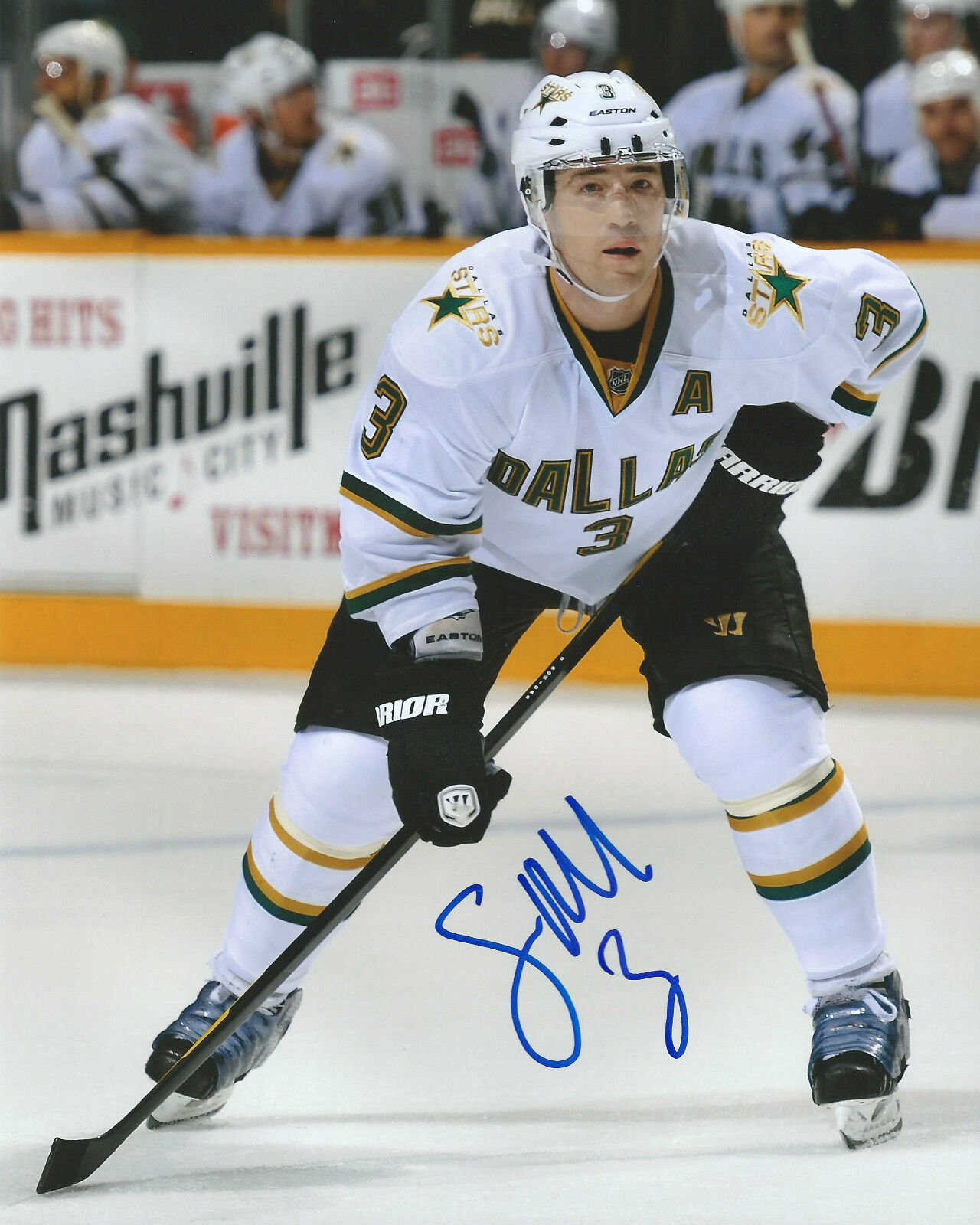 Stephane Robidas *DALLAS STARS* Signed Autographed 8x10 Photo Poster painting COA GFA