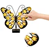 LED Solar-Powered Wall Lamp Hollow Out Wall Decoration Light Wrought Iron Decorative Light IP65 Waterproof Solar Ambient Landscape Lights for Villa Garden Courtyard Decor