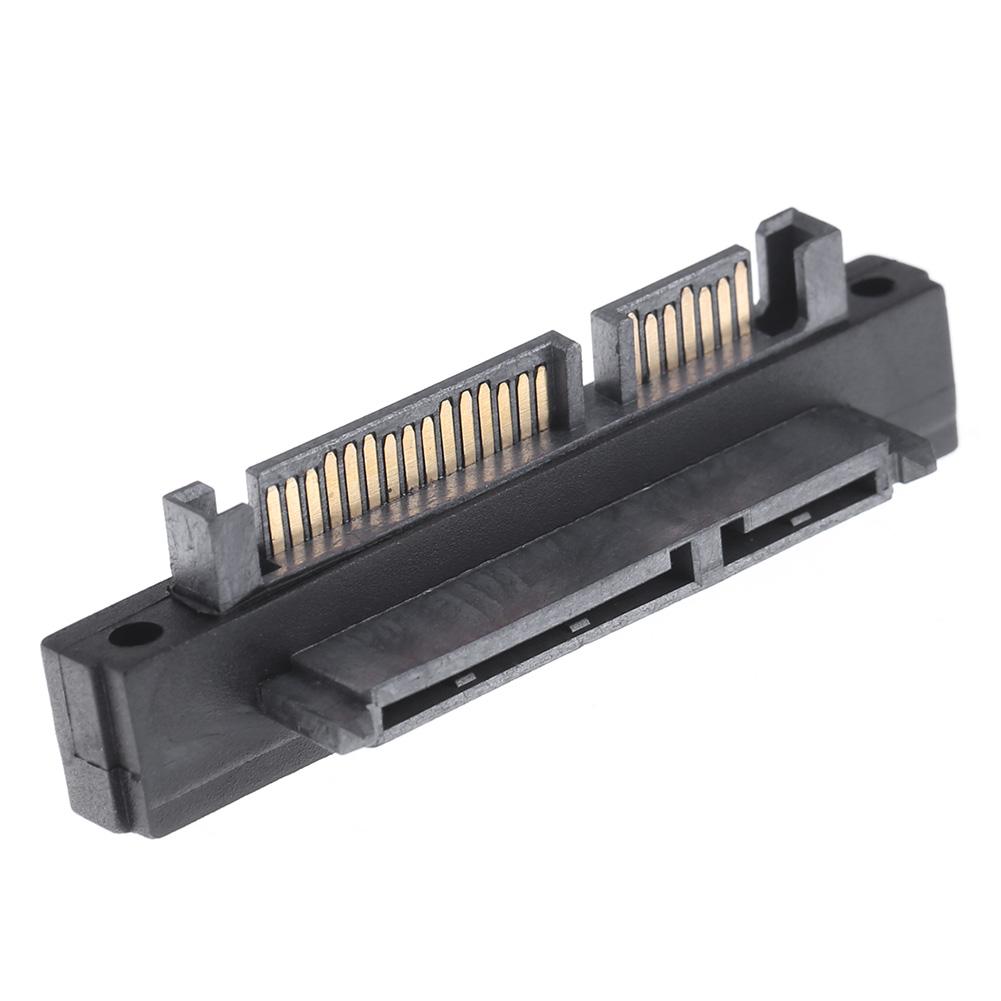

90 Degree 22Pin Sata Male To Female Port Adapter For Sata Hdd Ssd, 501 Original