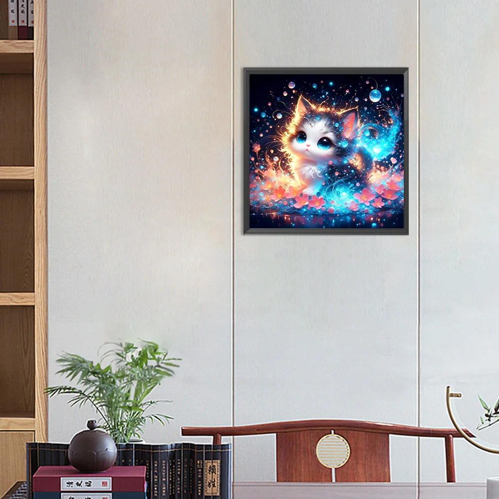 Diamond Painting - Full Round Drill - Cat(Canvas|30*30cm)
