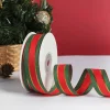 Christmas Decor Festive Green Red Ribbon 1 / 1.5 / 2 / 2.5cm