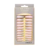 French Nails Matte Shimmers Long Wearing Ballet Nails 24pcs