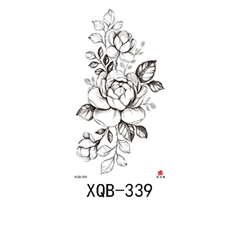 Small Full Arm Waterproof Tattoo Sticker Half Arm Arm Painted Flower Animal Arm Lasting European and American Tattoo Sticker