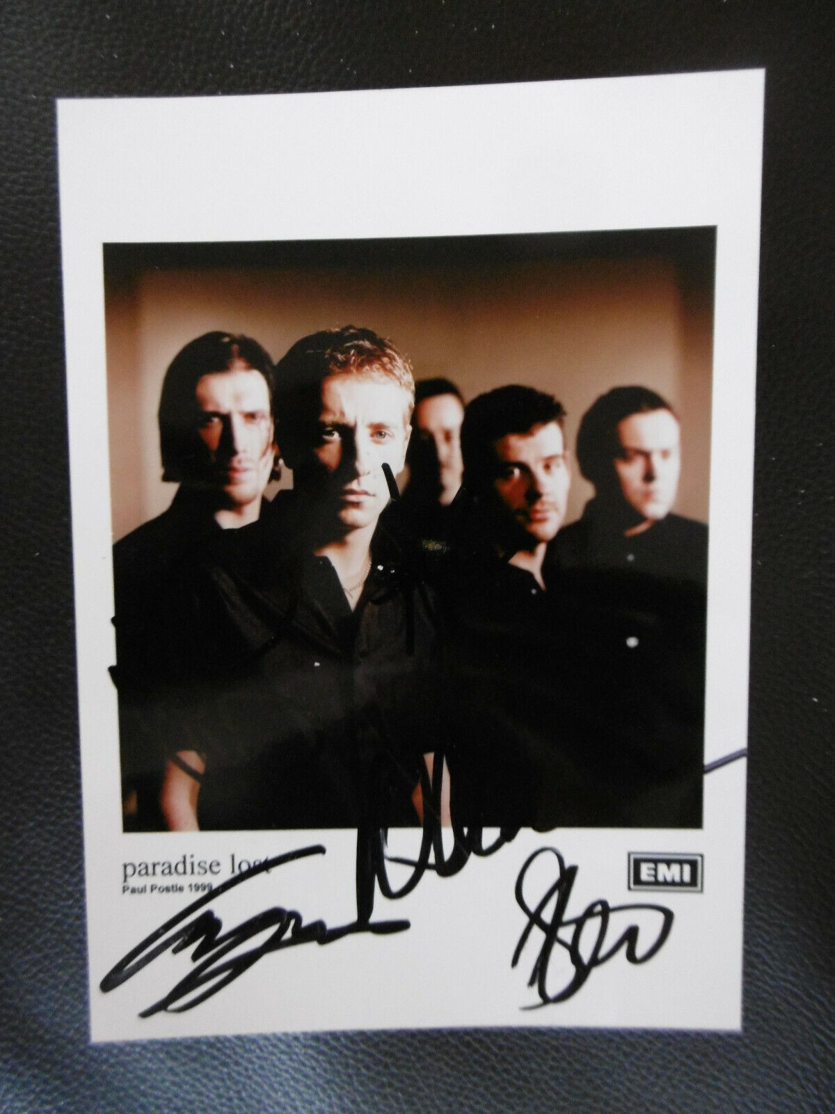 Paradise Lost signed 5x7 inch picture autographs