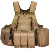 Multi-Function Quick-Release Bulletproof Vest MOLLE Stab-Resistant Wear-Resistant Tactical Vest