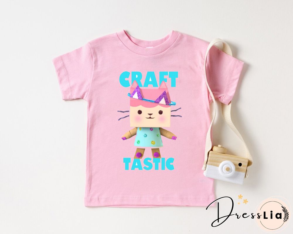 Kawaii Girls T Shirts Gabbys Doll House Cartoon Print Childrens Tshirt Summer Tee Girls Clothes White Camisole Tops