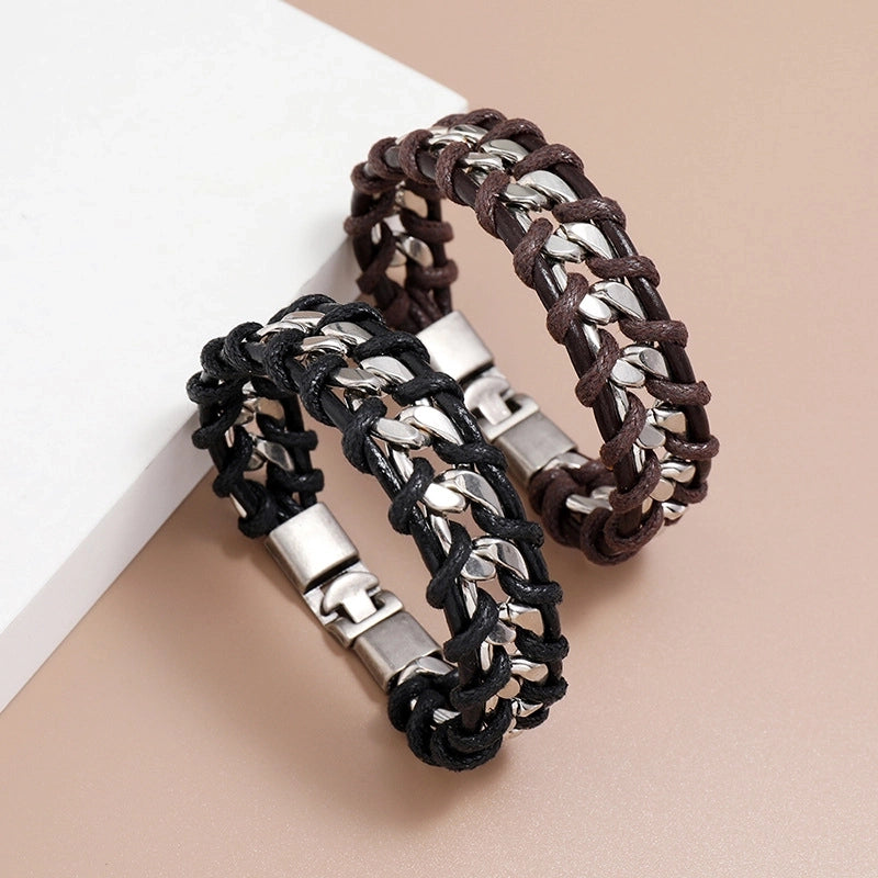 Woven Personality Punk Style Chain Bracelet