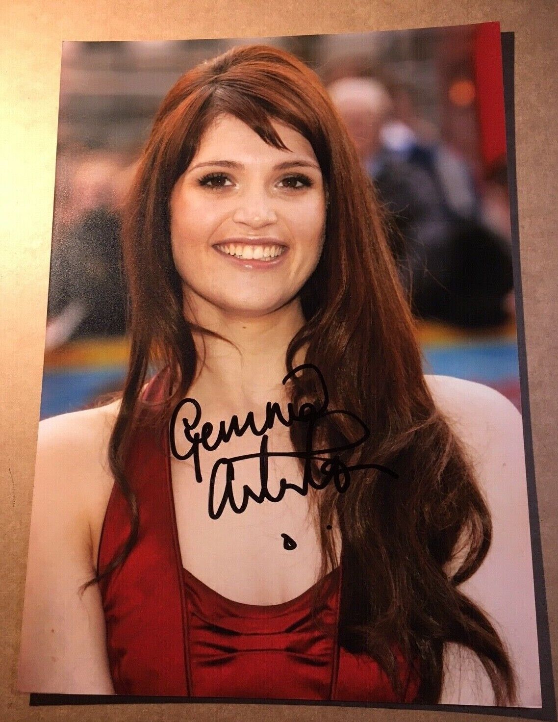 GEMMA ARTERTON Strawberry Fields 007 Genuine Authentic Signed A4 Photo Poster painting UACC