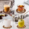 8PCS Diamond Painting Acrylic Coffee Coaster Kit with Holder for Beginner