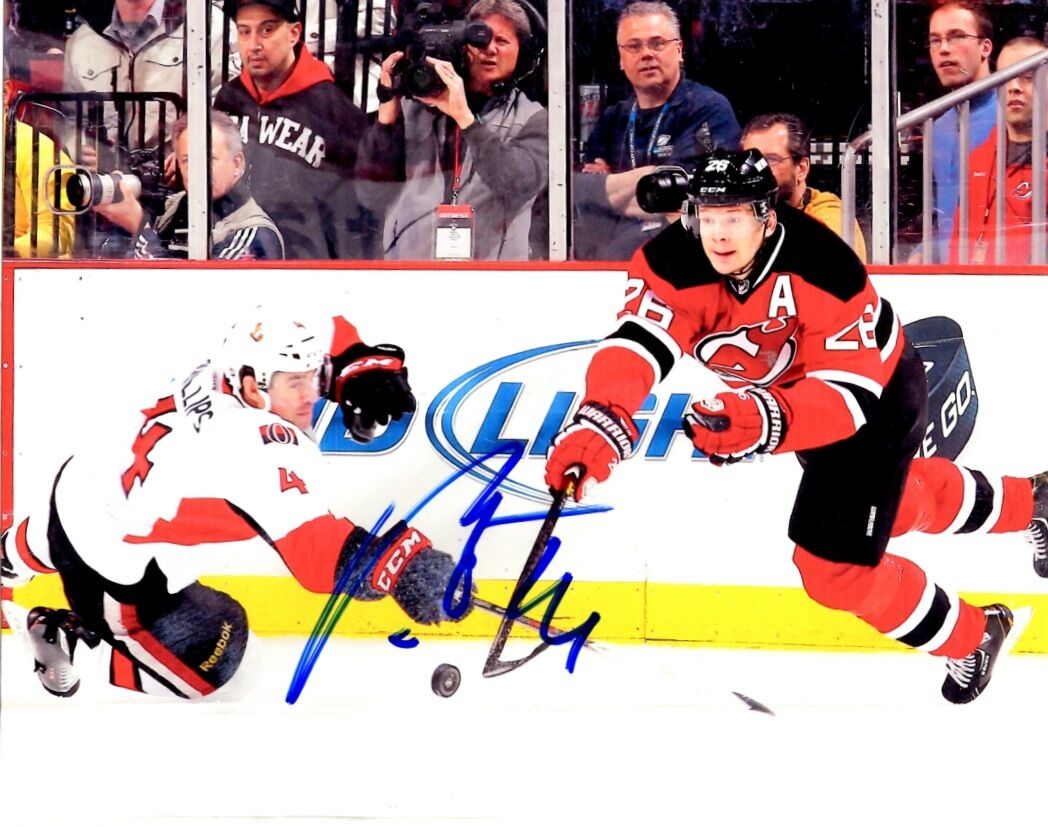 Signed 8x10 PATRIK ELIAS New Jersey Devils Photo Poster painting - COA