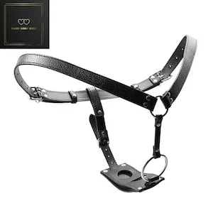pornhint Pornhint slave leather mens chastity belt restraints fetish chastity device for male