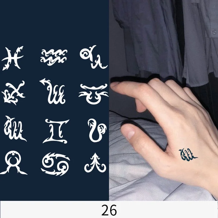 Flower Butterfly Animal Art Festival Comic Text Waterproof Full Body Arm Natural Temporary Tattoo For Men and Women