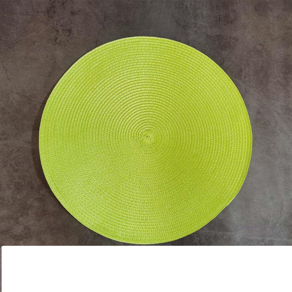 

pp environmental protection hand-woven placemat insulation pad 38cm 4pcs, 501 Original