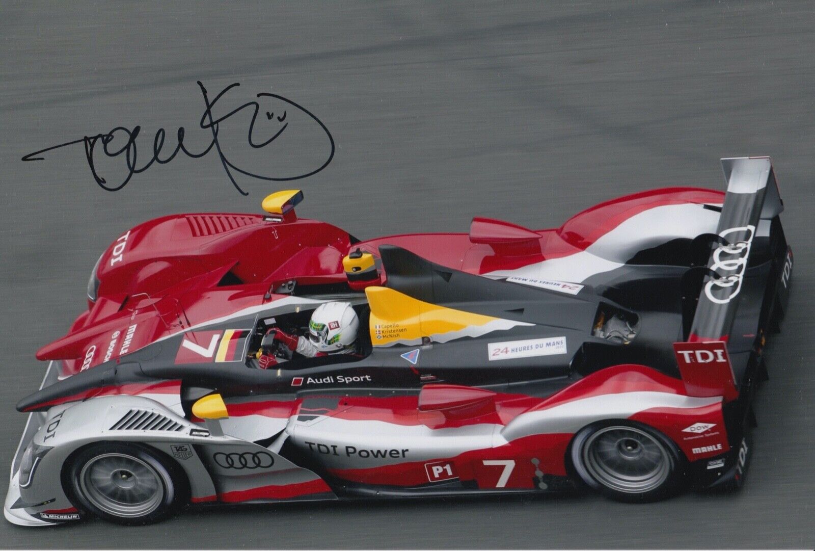 Tom Kristensen Hand Signed 12x8 Photo Poster painting Le Mans Autograph Audi 3