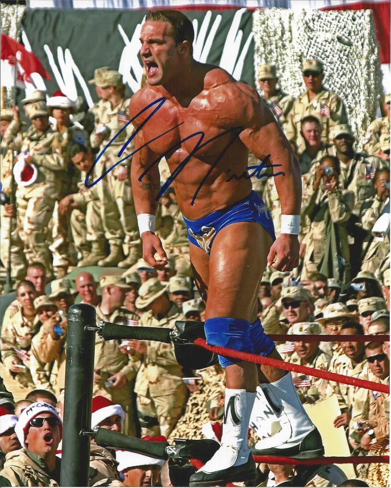 Chris Masters Autographed 8x10 WWE WWF  Ship 5