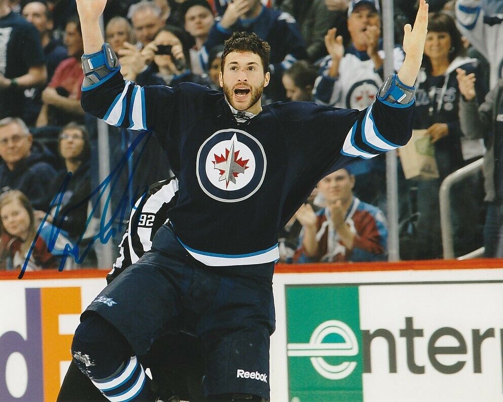 ANTHONY PELUSO SIGNED WINNIPEG JETS 8x10 Photo Poster painting #2 Autograph