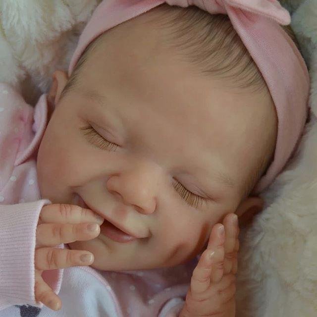 [Realistic Handmade Gifts]20" Theresa Truly Baby Girl Doll with "Heartbeat" and Sound Best Gifts Ideas Rebornartdoll® Rebornartdoll®