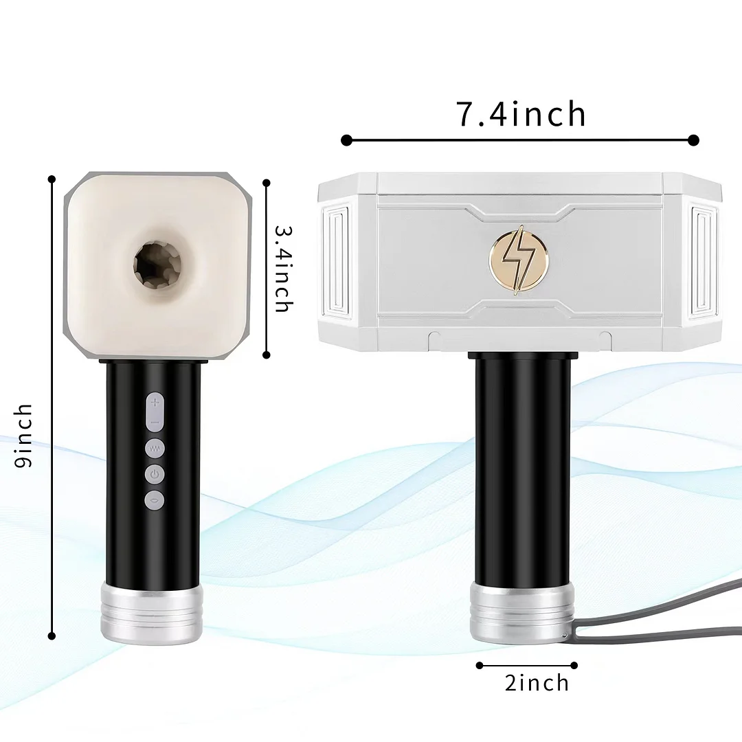 Aircraftcup™ Thor's Hammer 10 Vibration Male Masturbation Cup