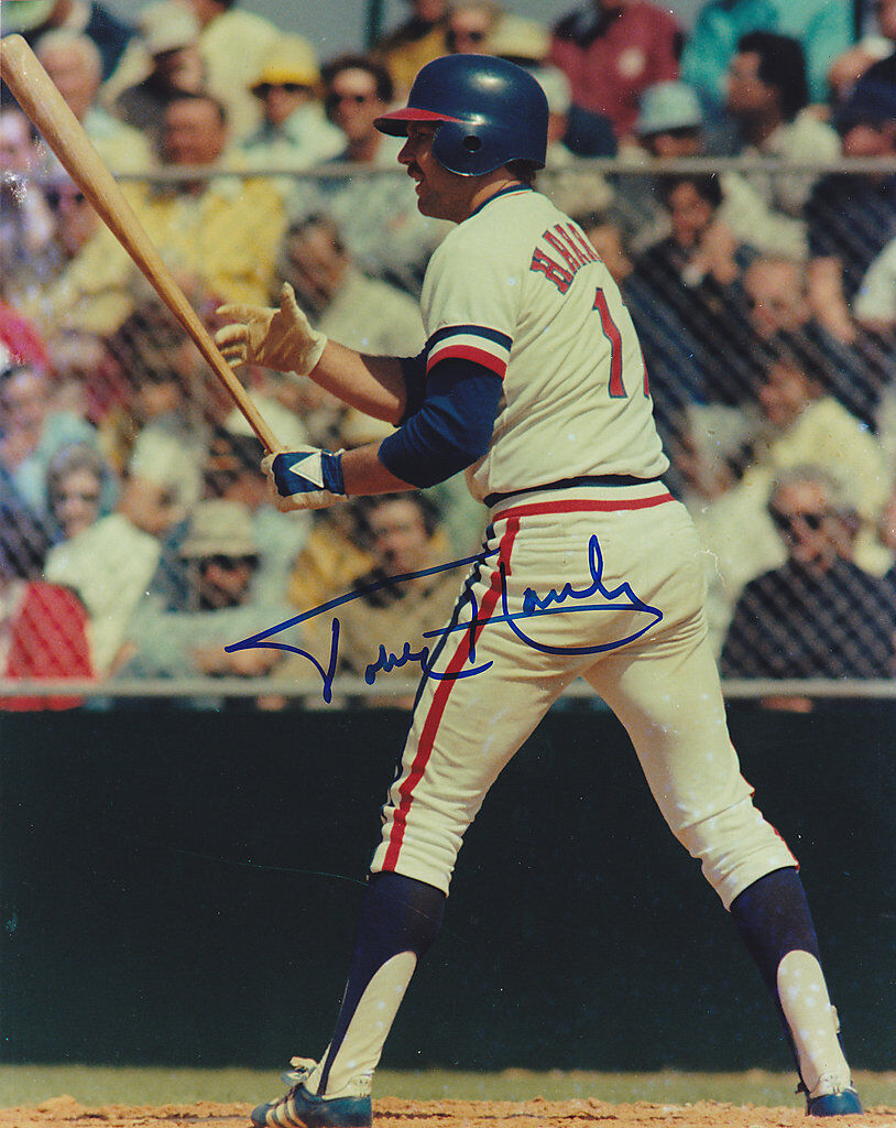 TOBY HARRAH TEXAS RANGERS ACTION SIGNED 8x10