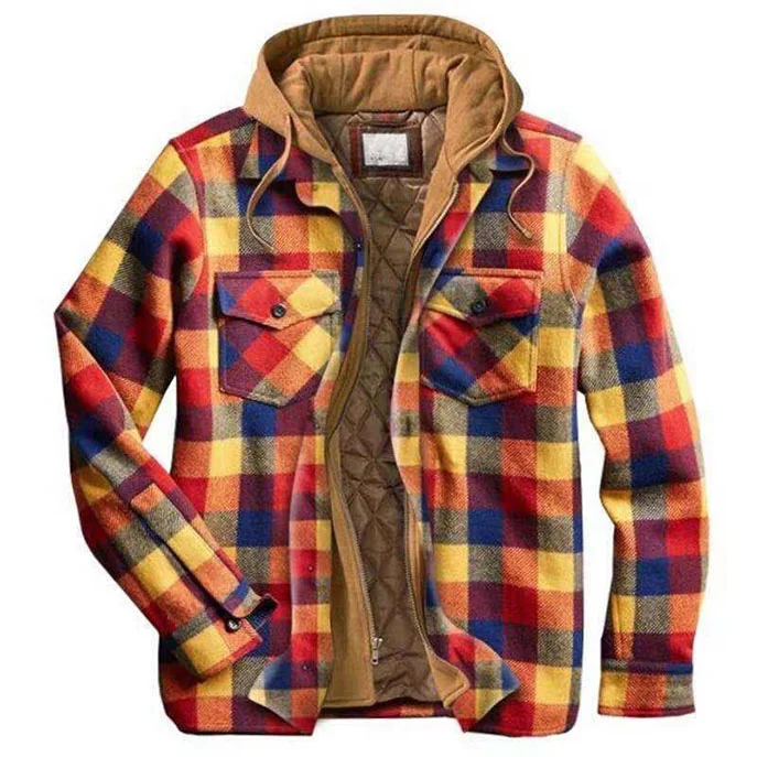 Flannel Hooded Jacket