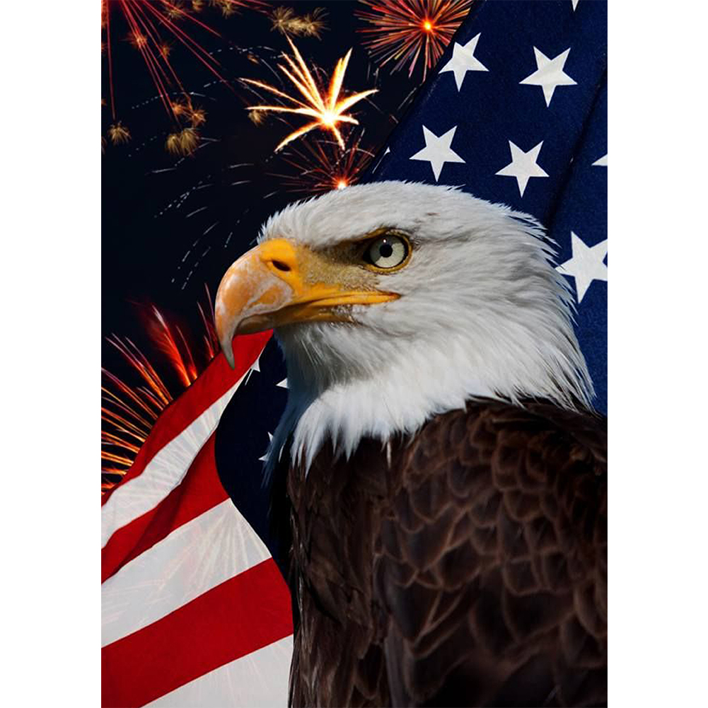 

Independence Day Flag - Round Drill Diamond Painting - 30*40CM, 501 Original