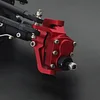 AMK Front and Rear Portal Axle Upgrades CNC Aluminum Alloy Anodized for 1/10 RC Rock Crawler Axial SCX10 RGT 86100 Truck Upgrade Parts(Red,2pcs)
