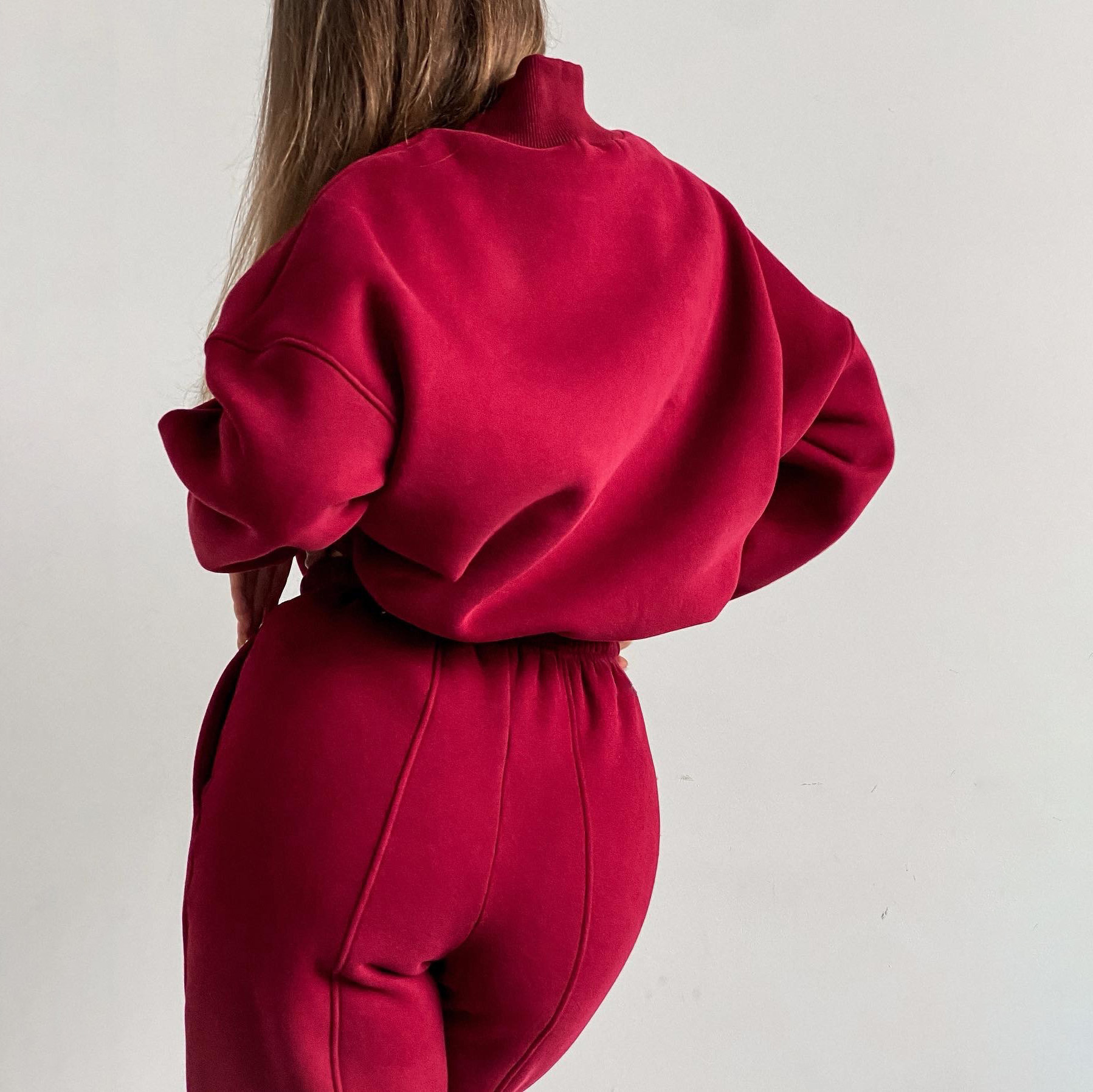 Women's Printed Sweatshirt Suit Two Piece Set