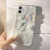 3D Handmade Sparkling Butterfly Silicone iPhone 7-14 Cases