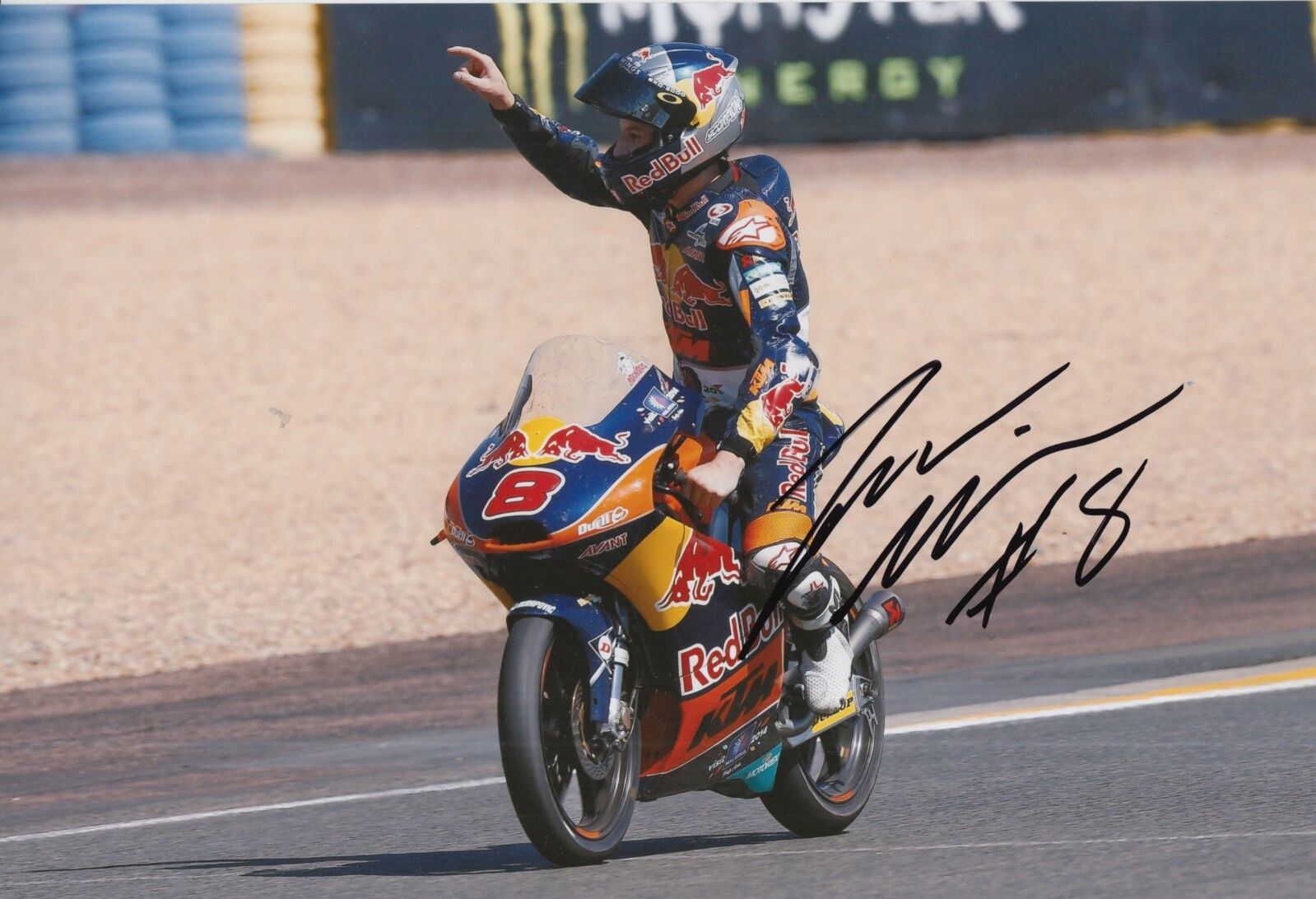 Jack Miller Hand Signed 12x8 Photo Poster painting Red Bull KTM Ajo Moto3, MOTOGP 2.