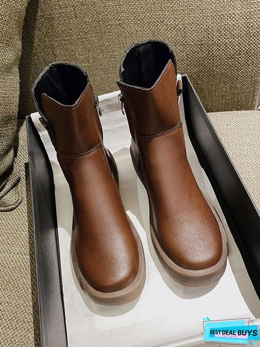 Vintage Leather Ankle Boots