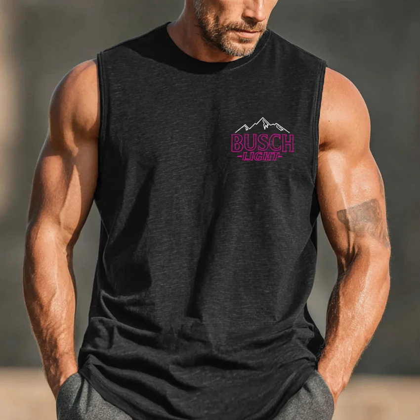  Men's Sleeveless Muscle Tank Top for Fitness and Casual Wear