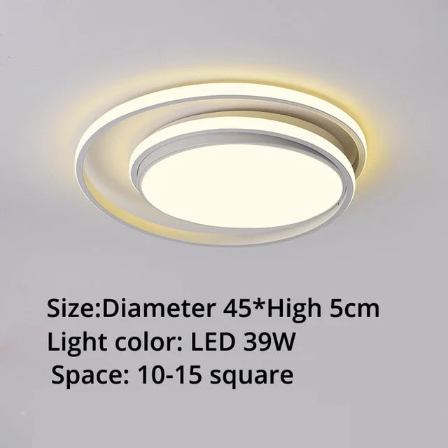 Modern Ceiling Lights LED Lamp For Living Room Bedroom Study Room White Black Color Surface Mounted Ceiling Lamp Deco