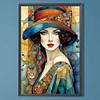 (40*60cm)Lady - Full Round Drill Diamond Painting