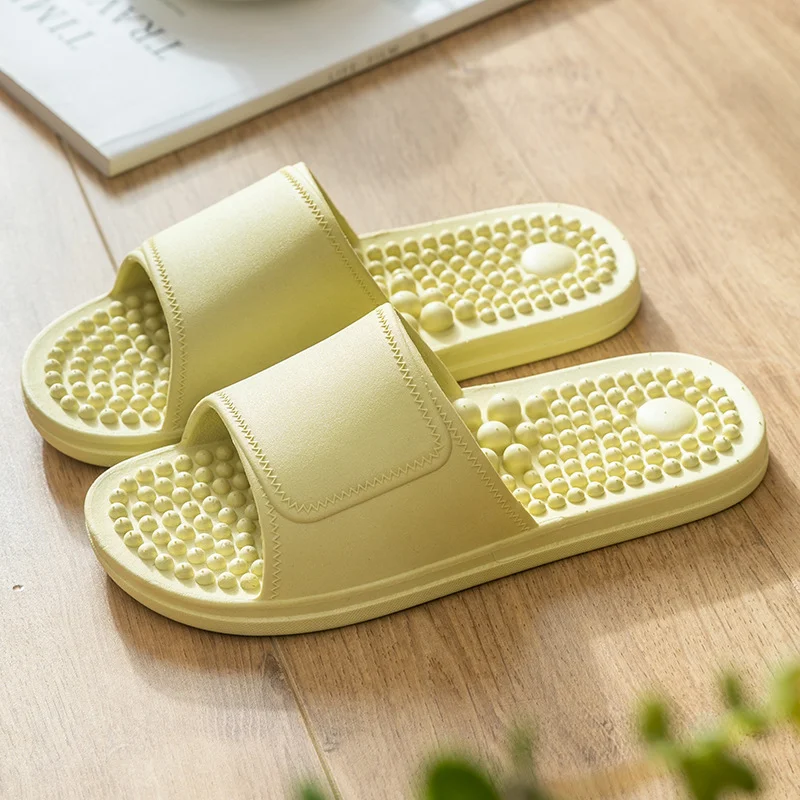 Uaang New Massage Slippers Female Summer Sandals Home Bathroom Bath Slippers Non-slip Soft Sole Men Indoor Hotel Couples Shoes