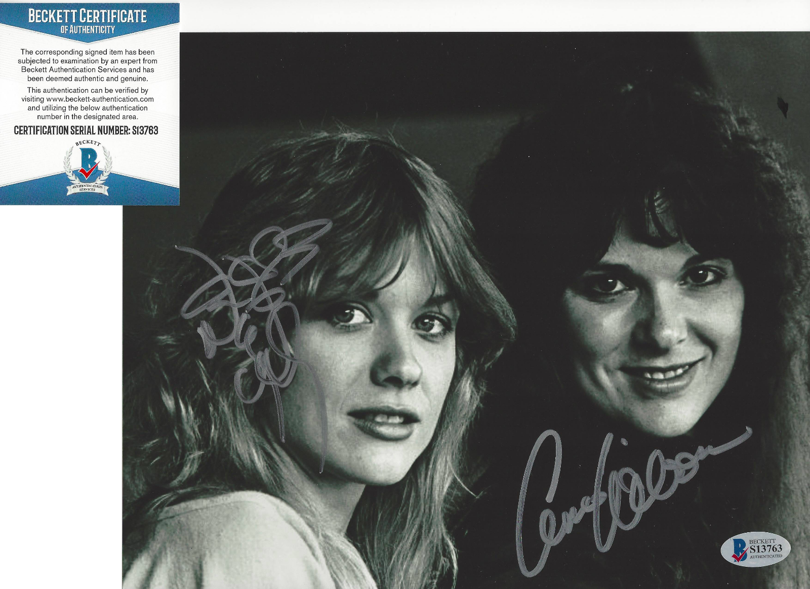 HEART ANN & NANCY WILSON SIGNED AUTHENTIC 8x10 Photo Poster painting 1 PROOF BECKETT COA BAS