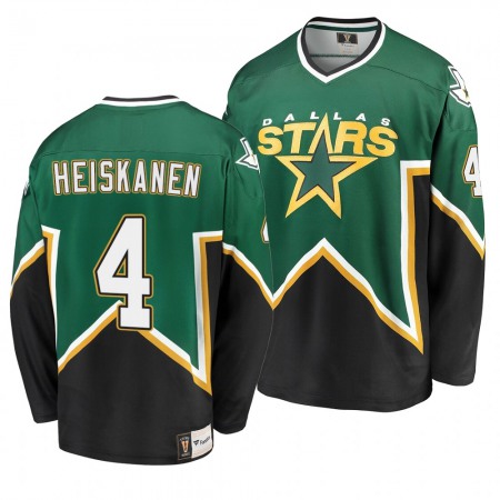 Men's Dallas Stars #4 Miro Heiskanen Green Heritage Premier  Jersey
