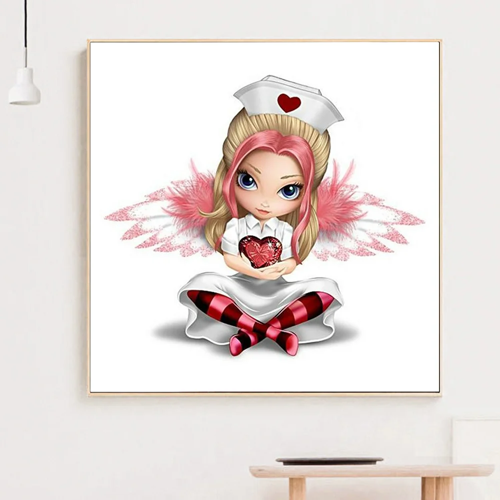 Full Round Diamond Painting 30*30cm - Big Eyes Doll